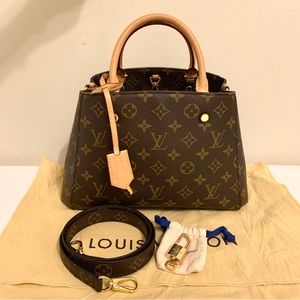 Authentic Louis Vuitton Montaigne BB hand bag purse *please read*